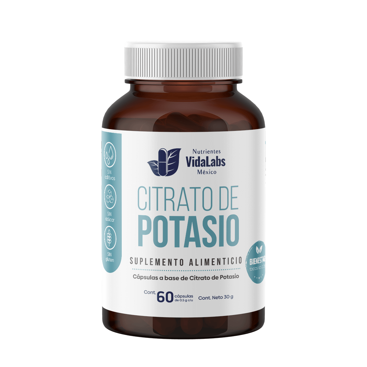 Citrato De Potasio, Balance Electrolitico, Apoyo Muscular Y A Tu Sistema Nervioso
