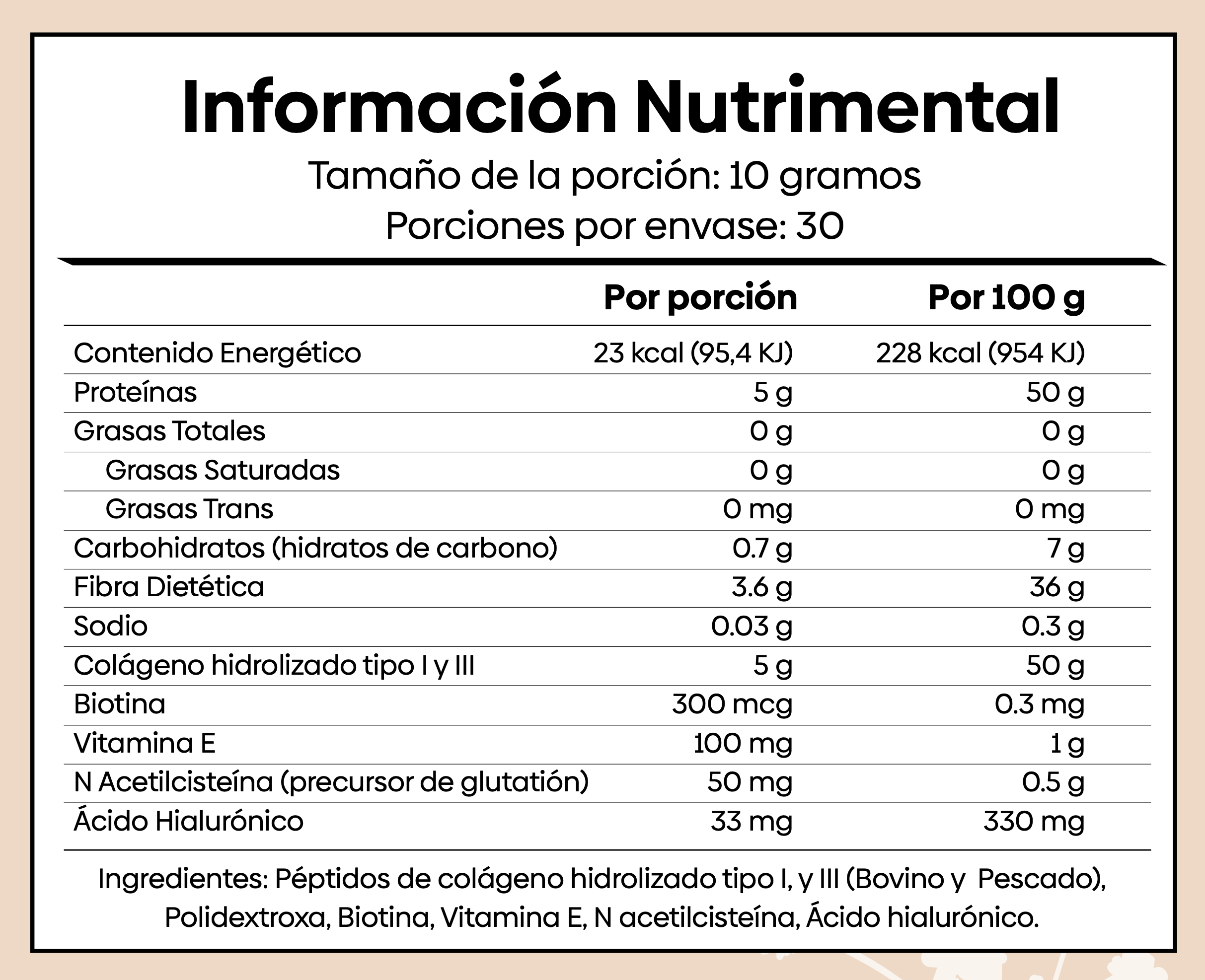 Glow Eterno - Colágeno con Ácido Hialurónico, Vitamina E y Biotina - Colágeno Hidrolizado Tipo I y III