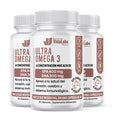 Ultra Omega 3 - 400 Mg EPA Y 300 Mg DHA Apoyo A La Salud Del Corazón, Las Articulaciones Y Cerebro